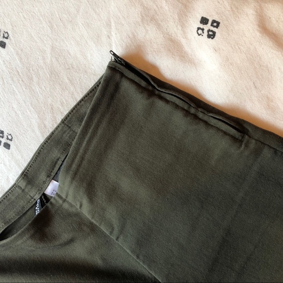 HM Olive Green Slim Fit Pants - Picture 6 of 6